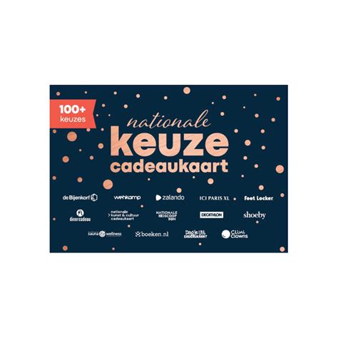 nationale keuze cadeaukaart maken.